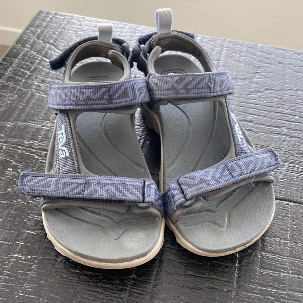 Teva Kids' Gray Blue Sport Sandals - Adjustable Straps